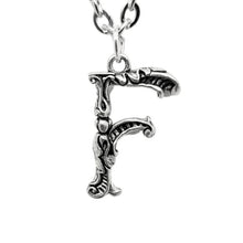 Load image into Gallery viewer, F Initial Pendant