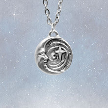 Load image into Gallery viewer, Elemental Collection - Moon and Star Pendant