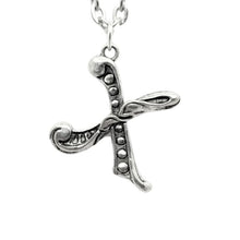 Load image into Gallery viewer, Initial X Pendant