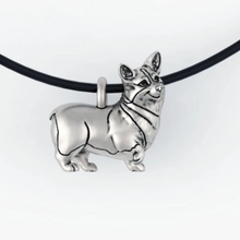 Load image into Gallery viewer, Corgi Dog Pendant in Sterling Silver