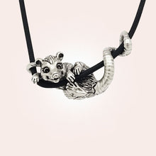 Load image into Gallery viewer, Opossum Pendant in Silver Plated Pewter