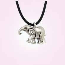 Load image into Gallery viewer, Elephant Pendant in Silver Plated Pewter
