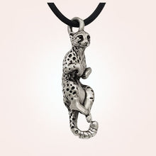 Load image into Gallery viewer, Cheetah Pendant in Silver Plated Pewter