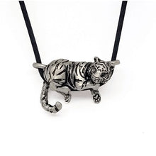 Load image into Gallery viewer, Tiger Pendant in Silver Plated Pewter