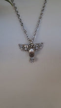 Load and play video in Gallery viewer, Bird Pendant in Silver Plated Pewter