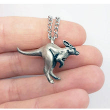 Load image into Gallery viewer, Kangaroo Pendant in Sterling Silver