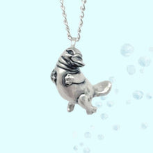 Load image into Gallery viewer, Platypus Pendant in Silver Plated Pewter