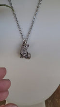 Load and play video in Gallery viewer, Kitten Pendant in Silver Plated Pewter
