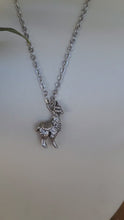 Load and play video in Gallery viewer, Llama/Alpaca Pendant in Silver Plated Pewter