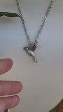 Load and play video in Gallery viewer, Bird Pendant in Silver Plated Pewter