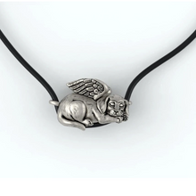 Load image into Gallery viewer, Memorial Dog Pendant in Sterling Silver