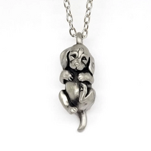 Load image into Gallery viewer, Beagle Pendant in Silver Plated Pewter