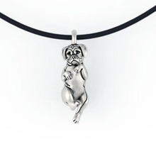 Load image into Gallery viewer, Boxer Dog Pendant in Sterling Silver