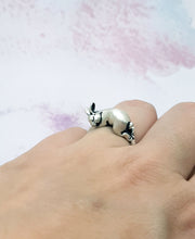 Load image into Gallery viewer, Bunny Ring in Sterling Silver