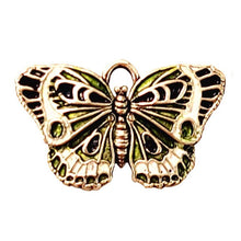 Load image into Gallery viewer, Butterfly -Enamel Painted Silver Plate
