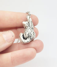 Load image into Gallery viewer, Kitten Pendant in Silver Plated Pewter