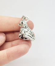 Load image into Gallery viewer, Kitten Pendant in Silver Plated Pewter