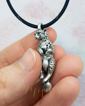 Load image into Gallery viewer, Cheetah Pendant in Silver Plated Pewter