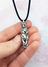 Load image into Gallery viewer, Cheetah Pendant in Silver Plated Pewter