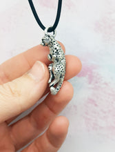 Load image into Gallery viewer, Cheetah Pendant in Silver Plated Pewter