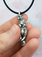 Load image into Gallery viewer, Cheetah Pendant in Silver Plated Pewter