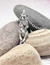 Load image into Gallery viewer, Cheetah Pendant in Silver Plated Pewter
