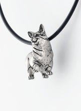 Load image into Gallery viewer, Corgi Dog Pendant in Sterling Silver