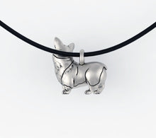 Load image into Gallery viewer, Corgi Dog Pendant in Sterling Silver