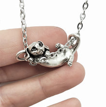 Load image into Gallery viewer, Dachshund Wiener Dog Pendant in Silver Plated Pewter