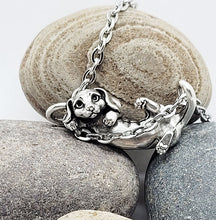 Load image into Gallery viewer, Dachshund Wiener Dog Pendant in Silver Plated Pewter