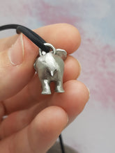 Load image into Gallery viewer, Elephant Pendant in Silver Plated Pewter