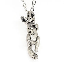 Load image into Gallery viewer, Fennec Fox Pendant in Sterling Silver