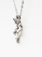 Load image into Gallery viewer, Fennec Fox Pendant in Sterling Silver
