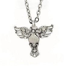 Load image into Gallery viewer, Bird Pendant in Silver Plated Pewter
