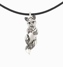 Load image into Gallery viewer, Fox Pendant in Sterling Silver