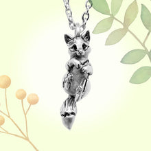 Load image into Gallery viewer, Fox Pendant in Silver Plated Pewter
