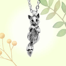 Load image into Gallery viewer, Fox Pendant in Silver Plated Pewter