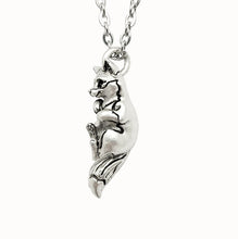 Load image into Gallery viewer, Fox Pendant in Silver Plated Pewter