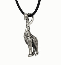 Load image into Gallery viewer, Giraffe Pendant in Sterling Silver