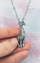 Load image into Gallery viewer, Giraffe Pendant in Sterling Silver
