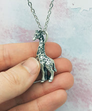 Load image into Gallery viewer, Giraffe Pendant in Sterling Silver