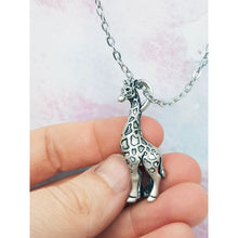 Load image into Gallery viewer, Giraffe Pendant in Sterling Silver