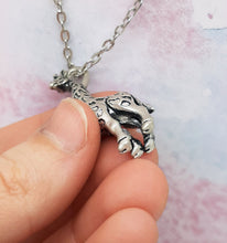 Load image into Gallery viewer, Giraffe Pendant in Silver Plated Pewter