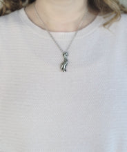 Load image into Gallery viewer, Giraffe Pendant in Silver Plated Pewter
