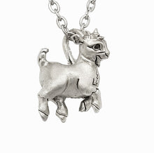 Load image into Gallery viewer, Goat Pendant in Silver Plated Pewter