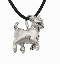 Load image into Gallery viewer, Goat Pendant in Silver Plated Pewter