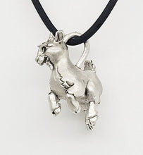 Load image into Gallery viewer, Goat Pendant in Silver Plated Pewter