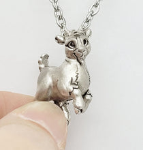 Load image into Gallery viewer, Goat Pendant in Silver Plated Pewter