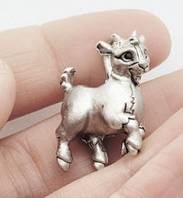 Load image into Gallery viewer, Goat Pendant in Silver Plated Pewter