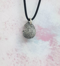 Load image into Gallery viewer, Hedgehog Pendant in Silver Plated Pewter